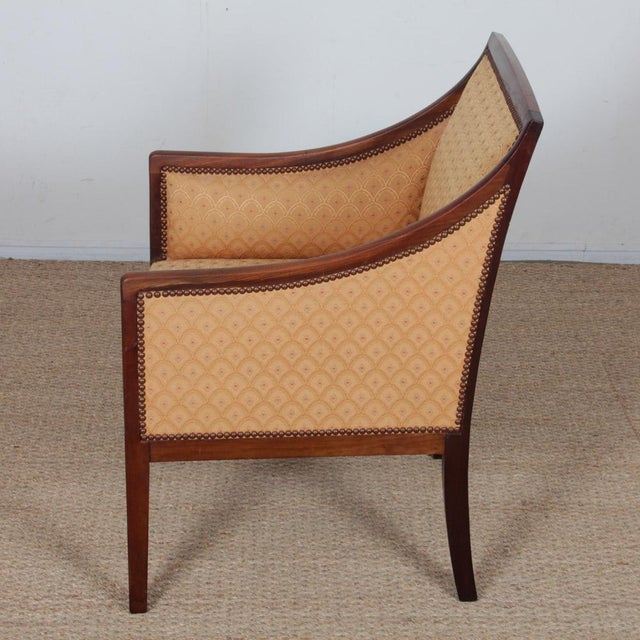 Chair in the style of Jean-Michel Frank, 1930s For Sale - Image 4 of 12