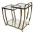 Vintage Three-Tier Art Deco Style Brass Service/Bar Cart For Sale