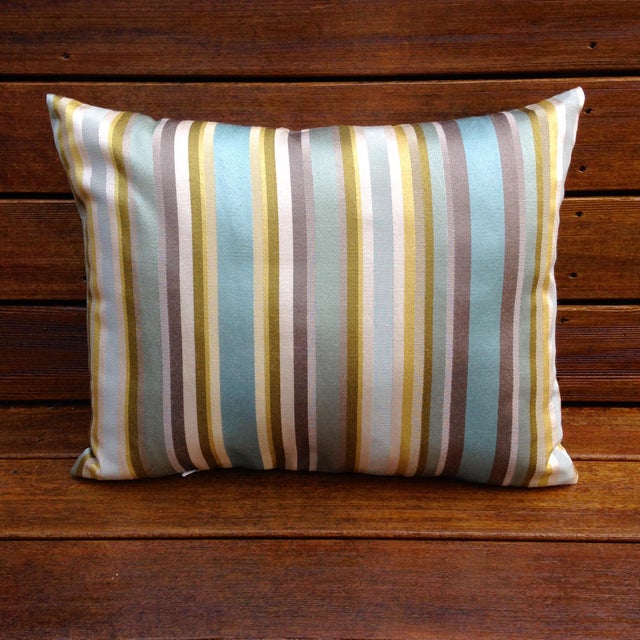 Multicolored Striped Pillow Chairish