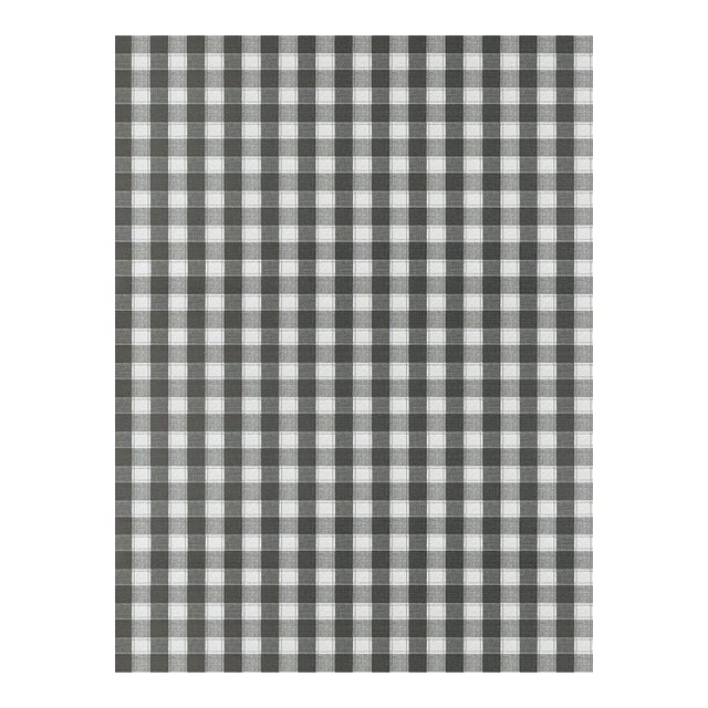 Sample - The House of Scalamandré Checkers Wallpaper, Onyx For Sale
