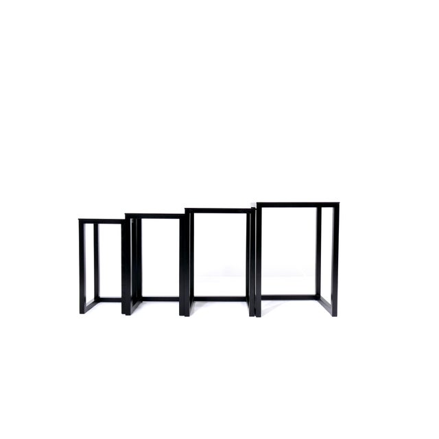 Vintage Nesting Table Set by Josef Hoffmann from Wittmann, 1970s, Set of 4 For Sale - Image 13 of 18