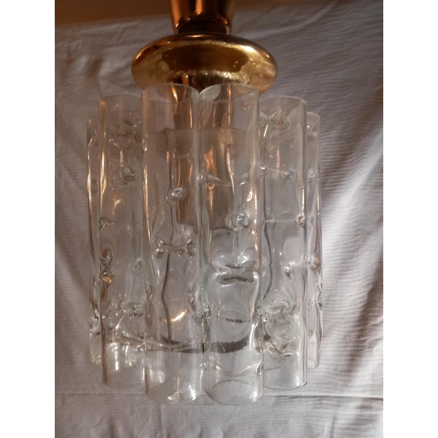 Mid-Century Pendant with 12 Glass Tubes from Doria Leuchten, 1970s For Sale - Image 12 of 18