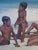 Pablo Matania, Boys on the Beach, Mid Century, Oil on Canvas For Sale - Image 15 of 18