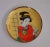 Art Deco Japanese Decorative Plate Portraiture of Bijinga Lady Porcelain For Sale - Image 3 of 7
