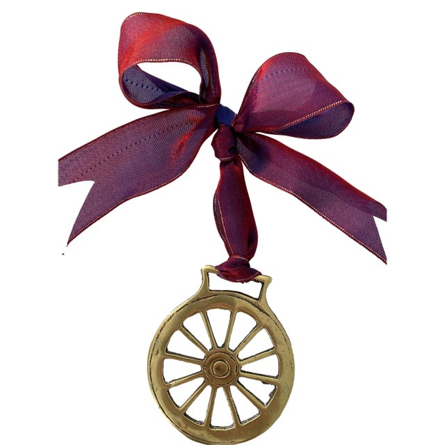 Victorian Antique English Horse Brass Ornament For Sale - Image 3 of 3