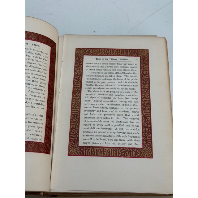 1892 Washington Irving the Alhambra Darro Edition, 2 Volumes With Original Wrappers For Sale - Image 10 of 12