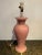 Ceramic 1980 Mauve Pink Swirl Table Lamp For Sale - Image 7 of 7