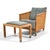 Pair of Flexform "Mozart" Lounge Chairs & Ottomans/Tables For Sale In Chicago - Image 6 of 12