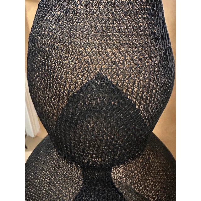 Metal Contemporary Metal Wire Hanging Sculpture For Sale - Image 7 of 11