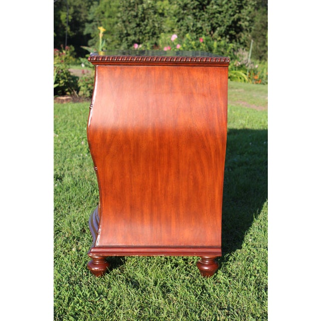 Brown Ethan Allen Faux Bamboo and Rattan Chest of Drawers For Sale - Image 8 of 18