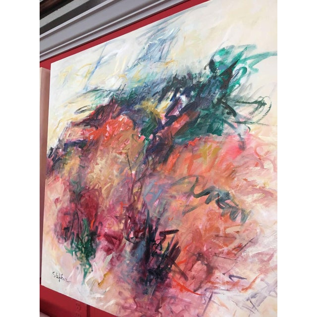 Mary Lou Siefker, Acrylic on Canvas Titled: To Jump and Run and Play. For Sale - Image 9 of 10