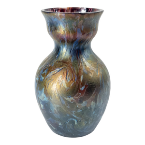 Early 20th Century Bohemian Art Nouveau Glass Vase, Kralik or Loetz
