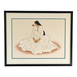 R C Gorman Original Lithograph “Mariposa St. Ii”