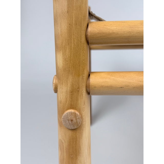 Beige Junker Safari Ottoman attributed to Bror Boije for DUX, Sweden, 1970s For Sale - Image 8 of 12