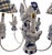 Vintage Chandelier Blue White Ceramic Rooster Chicken French Country Lighting For Sale - Image 4 of 8