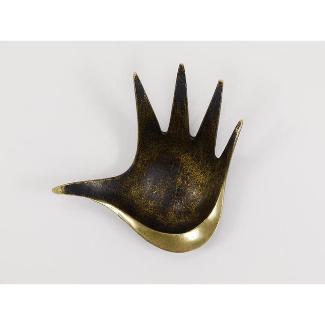 Sculptural Brass Hand by Herta Baller for Walter Bosse, 1950s For Sale - Image 3 of 18