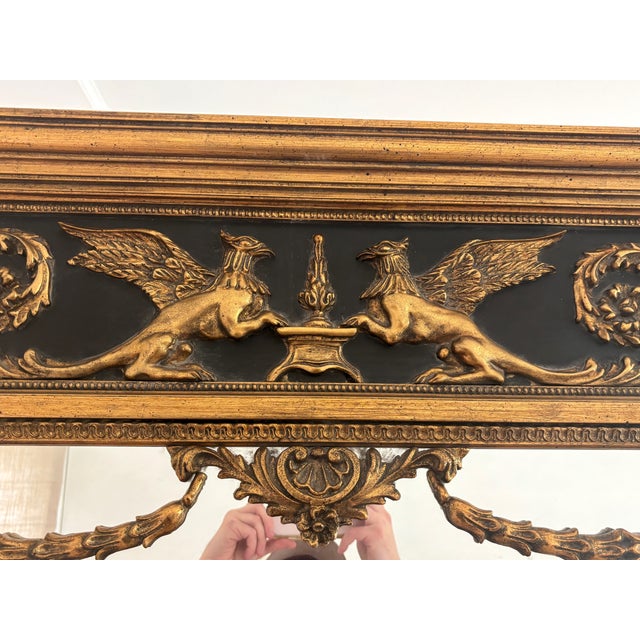 Mid 20th Century Classic Napoleonic-Style Mirror For Sale - Image 4 of 8