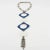 Paco Rabanne Paco Rabanne Style Space Age Collar Necklace With Blue and White Enamel For Sale - Image 4 of 10