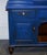 Blue Antique Victorian Vibrant Blue Hand-Painted Kitchen Cupboard For Sale - Image 8 of 18