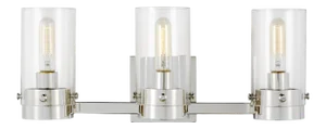 Chapman & Myers by Visual Comfort Studio Garrett 3 - Light Vanity, Silver