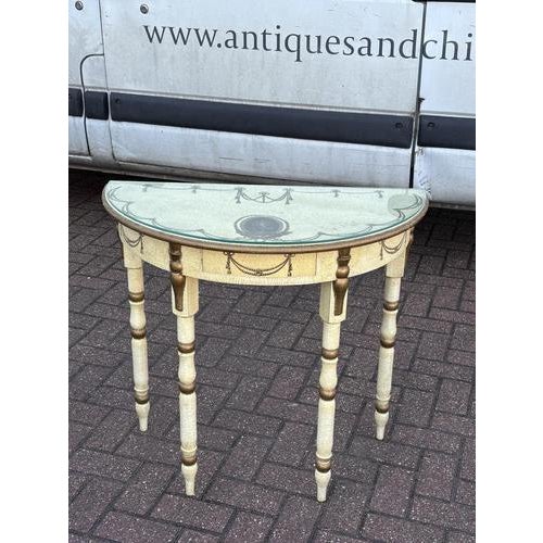 Console Table with Removable Glass Top For Sale - Image 14 of 15