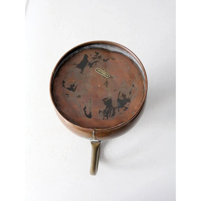 Antique Dutch Copper Ewer With Brass Handle For Sale - Image 11 of 13
