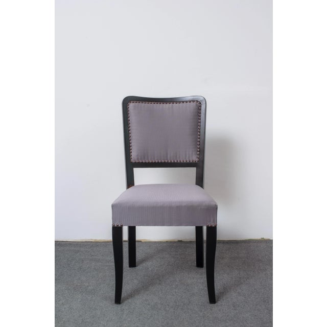 Art Deco Dining Chairs, 1920s, Set of 4 For Sale - Image 3 of 5