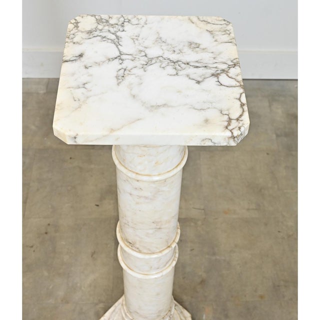 French French 19th Century Marble Column Pedestal For Sale - Image 3 of 10