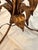 Hollywood Regency Gilded Metal and Glass Flower Base Side Table by Hans Kogl For Sale - Image 12 of 14