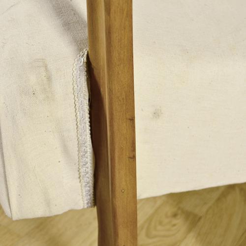 Textile Art Deco Armchairs with Curved Armrests and White Fabric, 1930s, Set of 2 For Sale - Image 7 of 9