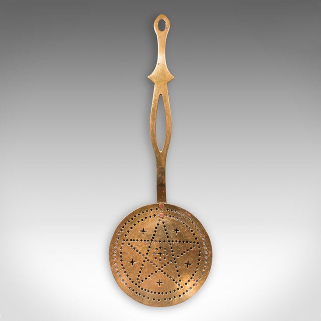 1800's Antique Chestnut Warmer For Sale - Image 4 of 8