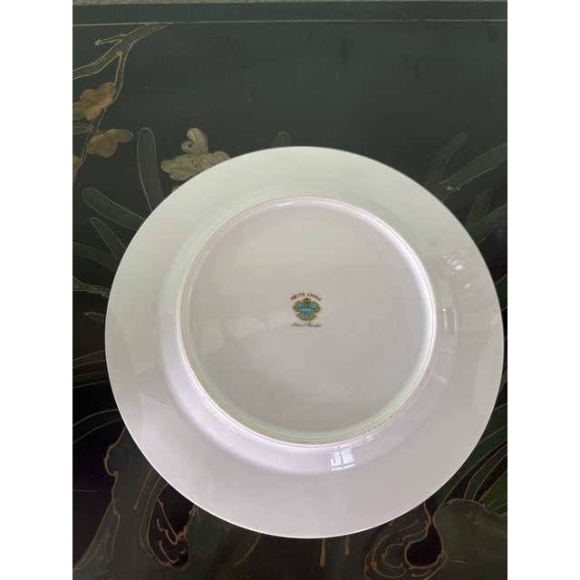 White Mid 20th Century Meito Japanese Vintage Hand-Painted China - 33pcs For Sale - Image 8 of 18