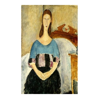 Modigliani Jeanne Hebuterne Seated Limited Edition For Sale