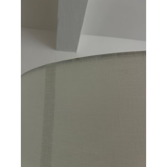 Slim Chrome Column Floor Lamp- Pair For Sale - Image 4 of 6