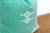 1990s Pair of Aqua & White Cactus Silk Moroccan Pillows For Sale - Image 5 of 7