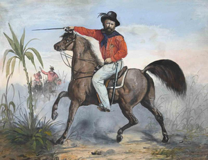 Unknown, Garibaldi Drawing Tempera, Mid-19th Century, Watercolour and Ink