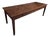 Antique French Farmhouse Dining Table with Two Drawers in Oak & Pine, 1880s For Sale