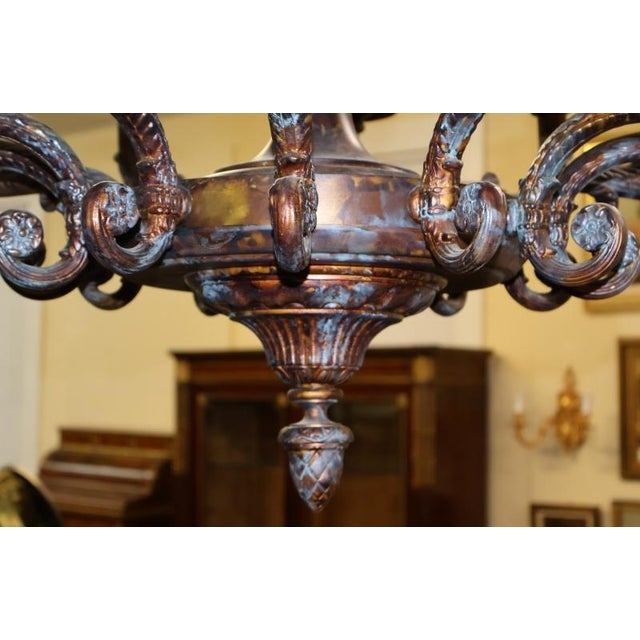 French Style Bronze 18 Light Chandelier by Mariner Model 18430 Royal Heritage For Sale - Image 9 of 17