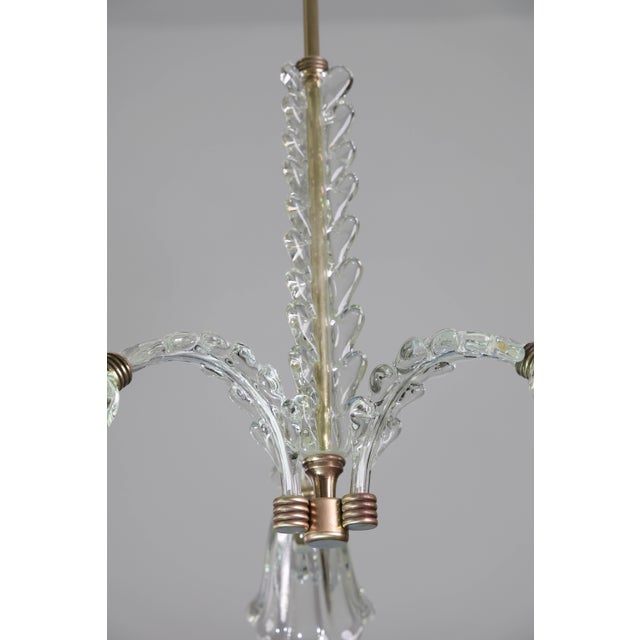 Charming Art Decò Chandelier by Barovier E Toso, 1940s For Sale - Image 9 of 16