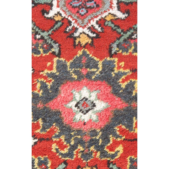 Vintage Brick Red Oriental Area Rug 7'6 X 10'9 For Sale In New York - Image 6 of 8