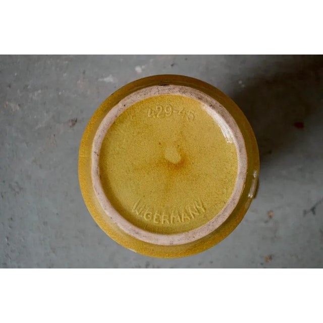 Ceramic Vintage Yellow Ceramic Vase from Scheurich For Sale - Image 7 of 8