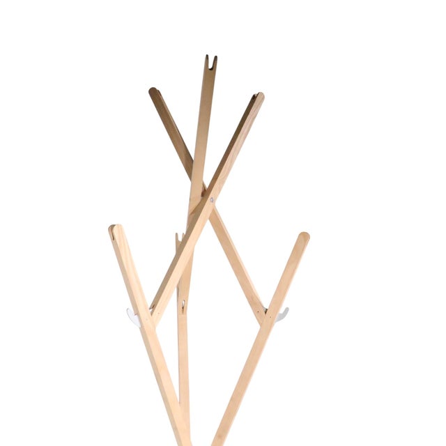 2010s Architectural Designer Folding Coat Tree Rack Retailed by Stillfried N. Y. C. For Sale - Image 5 of 12