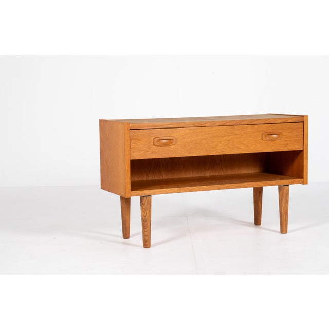 Brown Mid-Century Modern Danish Oak Hallway Cabinet, 1960s For Sale - Image 8 of 12