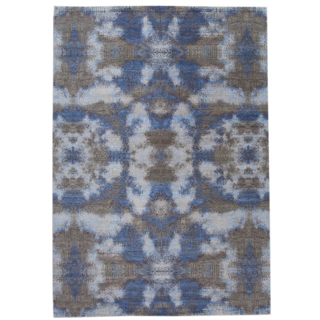 21st Century Modern Contemporary Abstract Wool Rug For Sale - Image 13 of 13