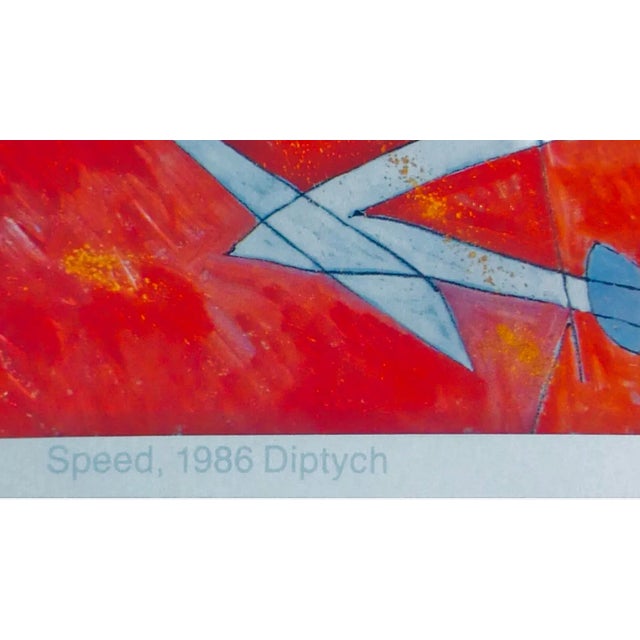 Pablo Picasso 1980s 80's Vintage Jiang Tie-Feng Modern Horses "Speed" Exhibition Poster Art Expo New York City For Sale - Image 4 of 8