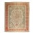 Zabihi Collection Ivory Antique Turkish Oushak Rug - 10'3" x 13' For Sale
