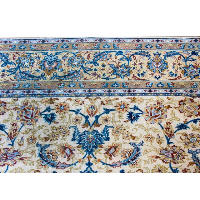 Mid 20th Century Persian Kashan Rug For Sale In Chicago - Image 6 of 16