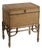 Vintage Faux Bamboo Trunk on Stand With Compartment For Sale