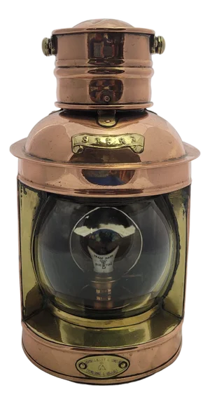 Copper Ships Stern Lantern By English Maker