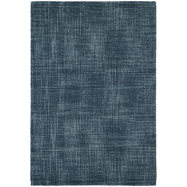 Dash & Albert Dash & Albert by Annie Selke Crosshatch Denim Micro Hooked Wool Rug, 3' x 5' For Sale - Image 4 of 4